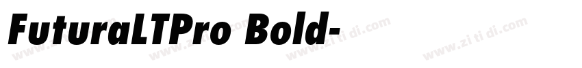 FuturaLTPro Bold字体转换